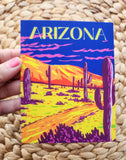 Arizona Path in the Desert Postcard