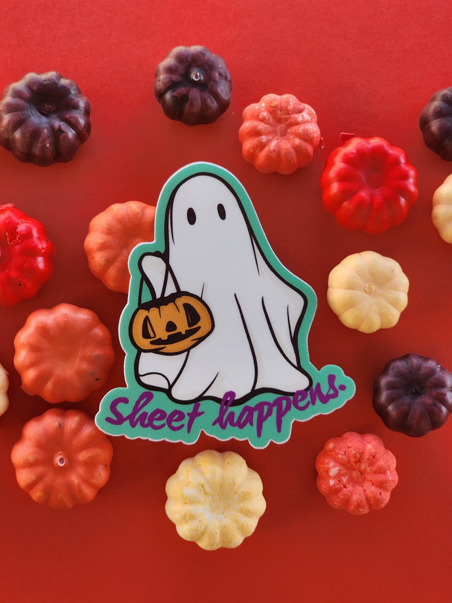 Sheet Happens: Ghost Trick or Treat Sticker