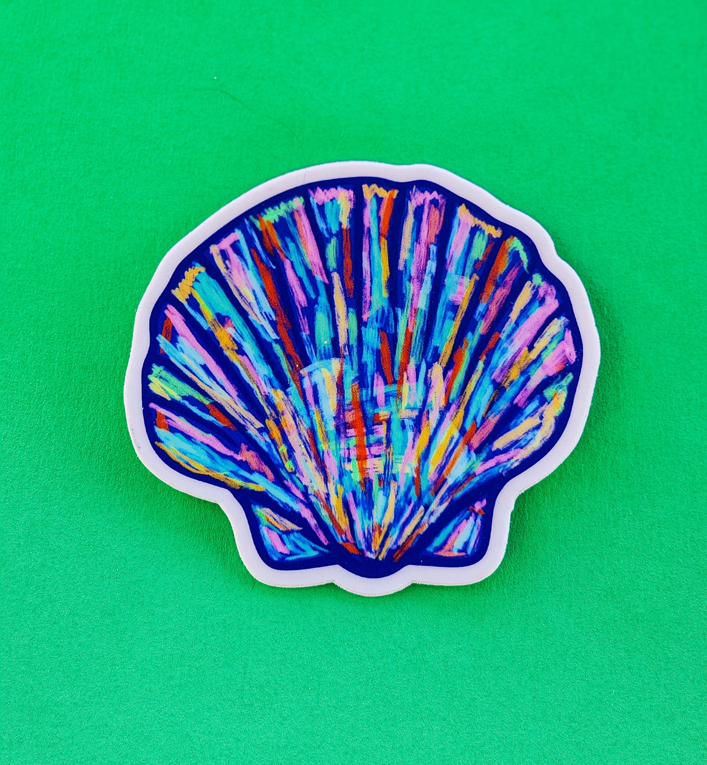 Abstract Seashell Sticker