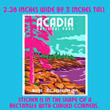 Acadia National Park Whimsical Sticker