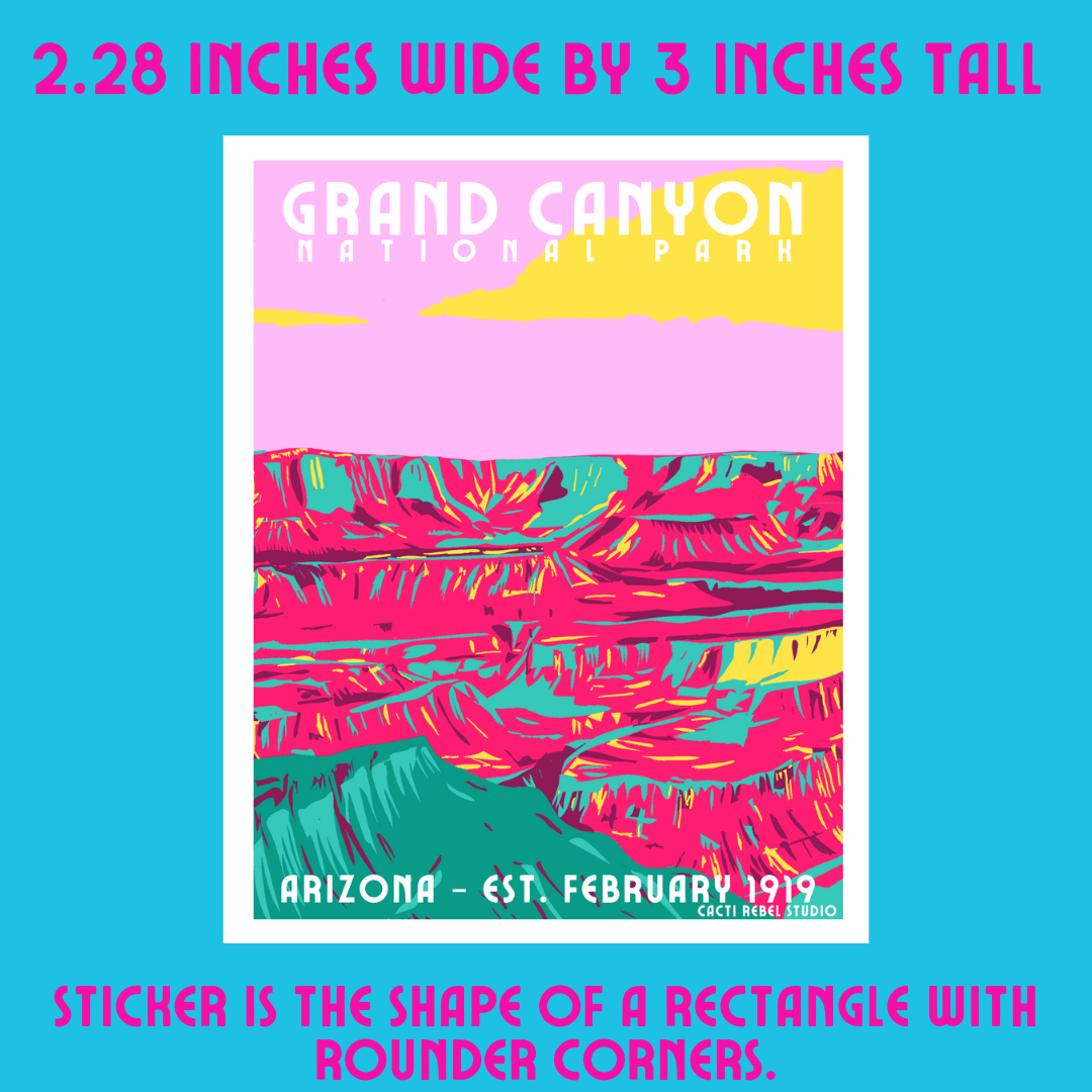 Grand Canyon Whimsical Sticker