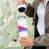 Pink Mountains Saguaro Whimsical Sticker