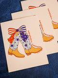 American Women Postcard: Cowgirl Boots