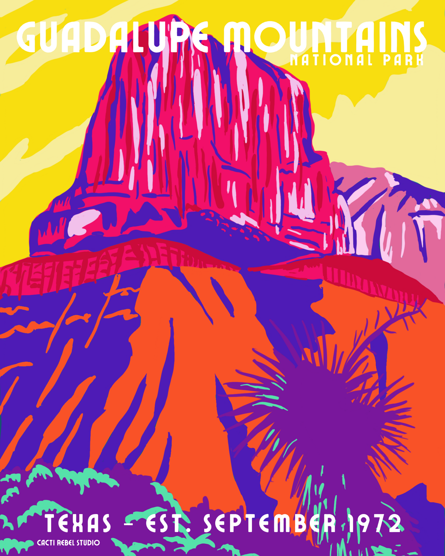 Guadalupe Mountains National Park Sticker