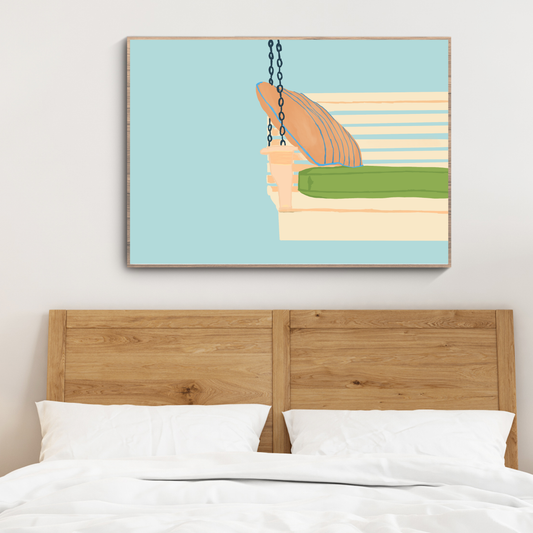 The Porch Swing Art Print: Where Memories Were Made and Stories Were Born