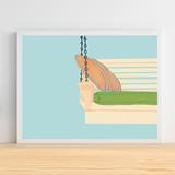 The Front Porch Swing Art Print