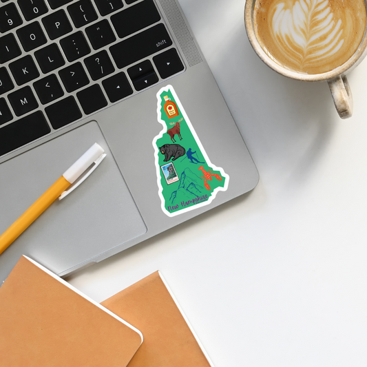New Hampshire Iconic Things Sticker
