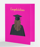 Congratulations Greeting Card: Female College Graduate Card