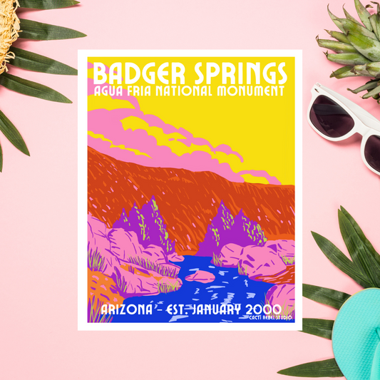 Badger Springs at Agua Fria Print + Canvas