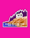 Acadia National Park Lighthouse Maine Sticker