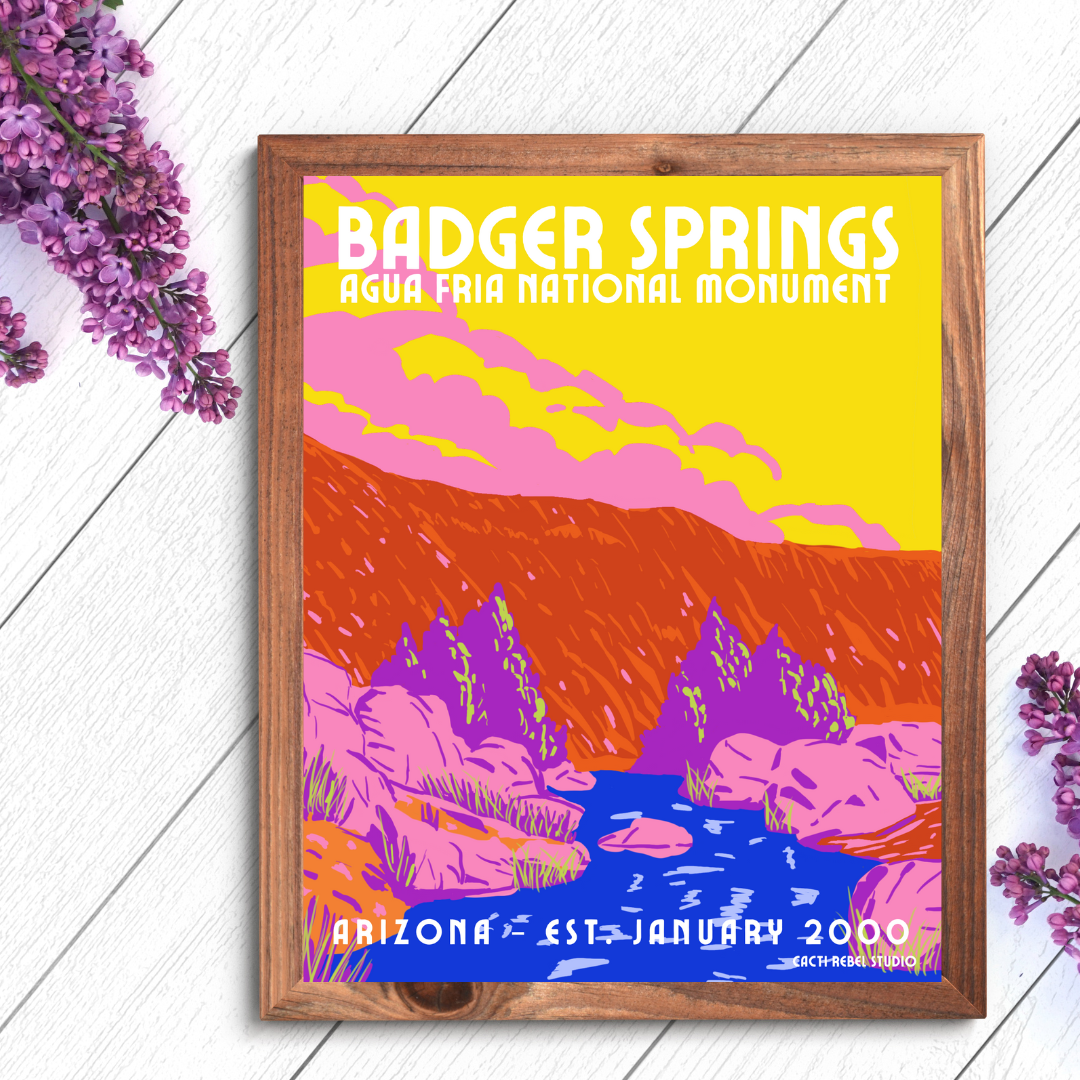 Badger Springs at Agua Fria Print + Canvas