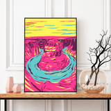 Horseshoe Bend Whimsical Art Print + Canvas
