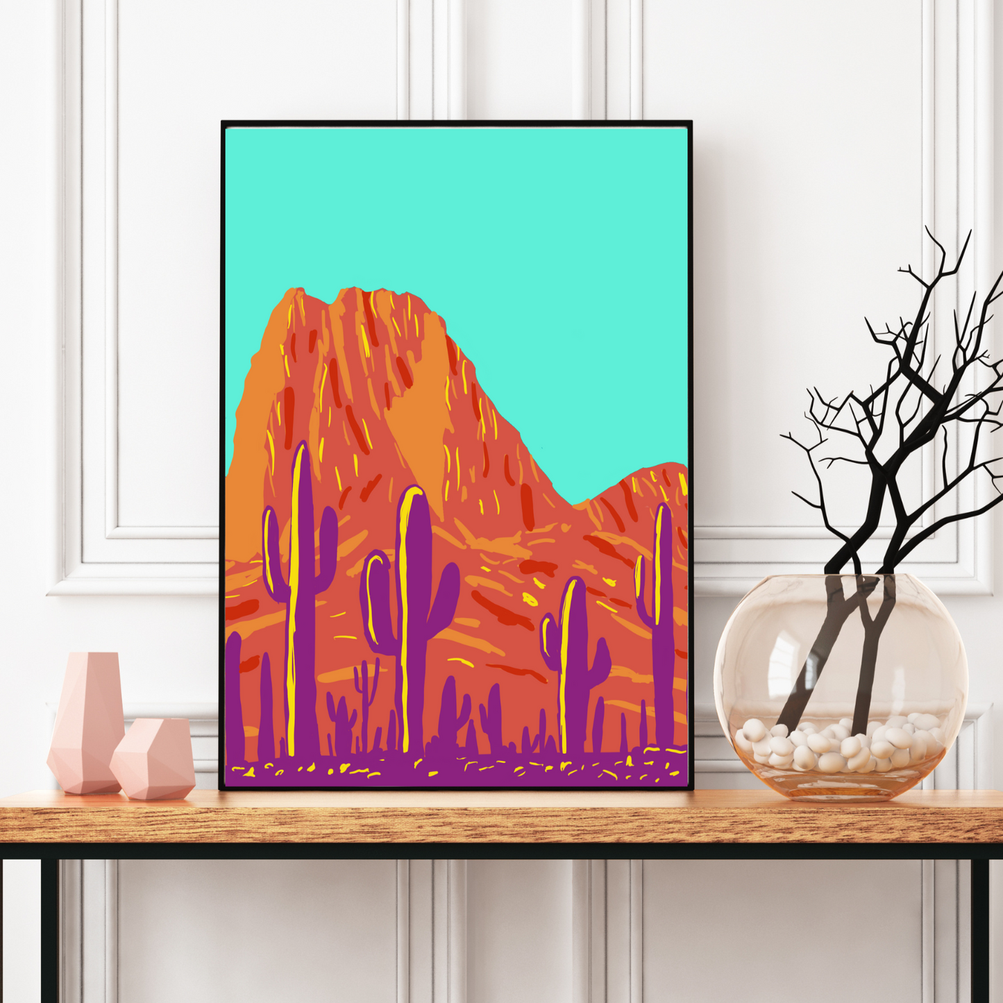 Saguaros in the Valley Art Print + Canvas