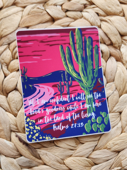 The Goodness of the Lord in this Land sticker