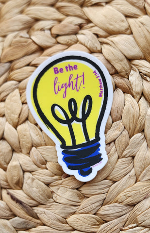 Be the light sticker