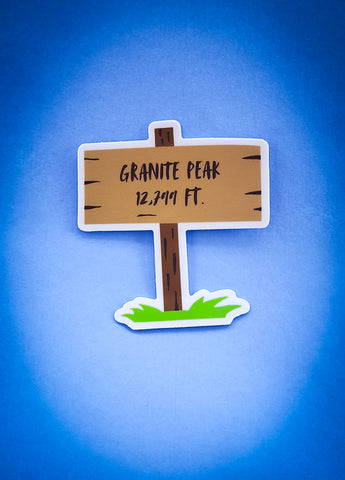 Granite Peak: Montana's Highest Peak Sticker