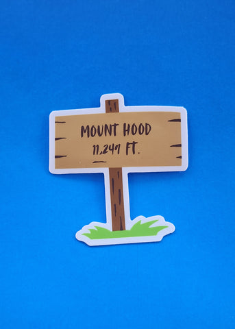 Mount Hood Oregon: Mountain Top Sign