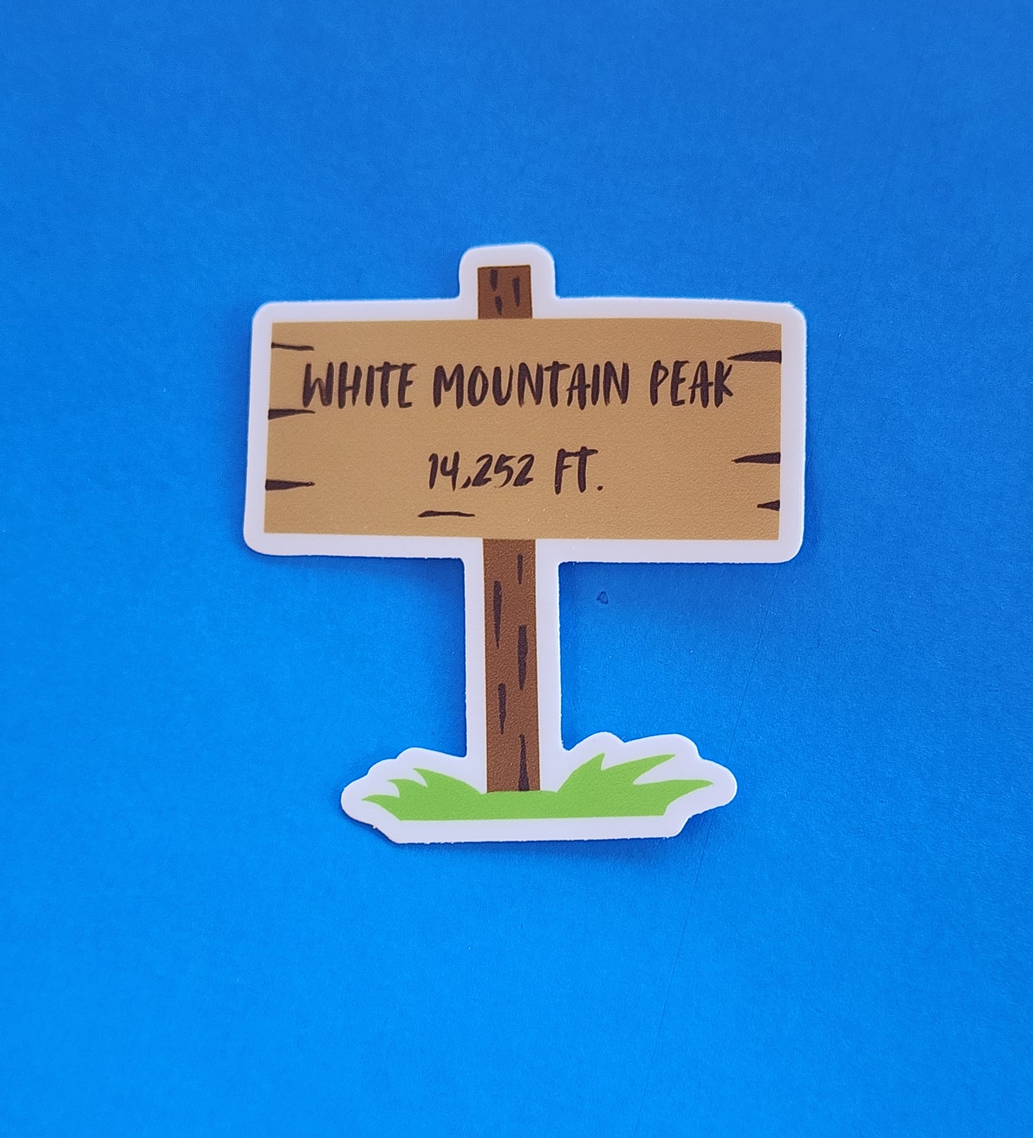 White Mountain Peak: Mountain Top Sign California