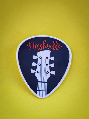 Nashville Guitar Pick Sticker