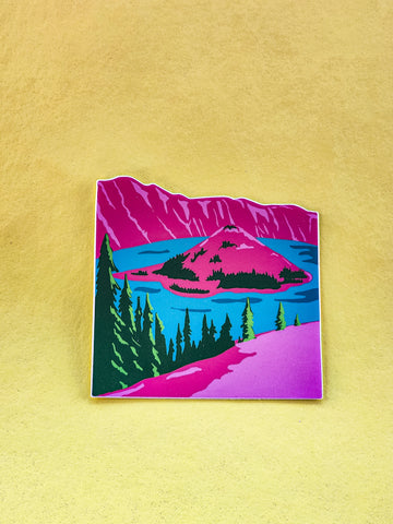 Crater Lake National Park Scenic Sticker: Oregon