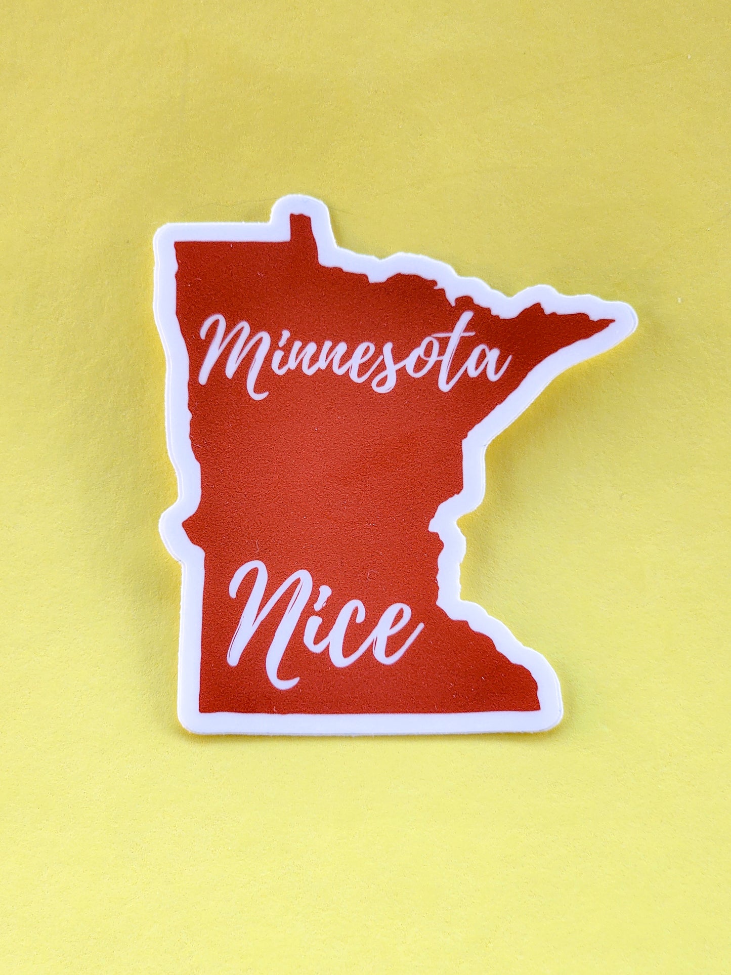 Minnesota Nice: Minnesota State Sticker