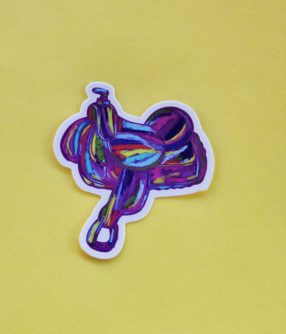 Abstract Saddle Sticker