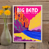 Big Bend National Park Whimsical Art Print