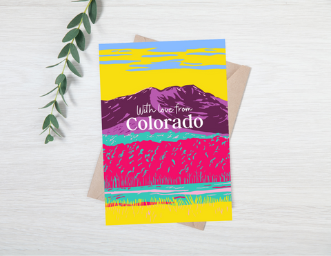 With Love from Colorado Greeting Card