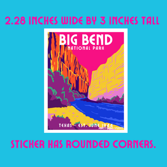 Big Bend National Park: Texas Sticker