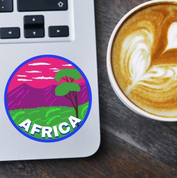 Africa Landscape Sticker