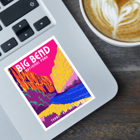 Big Bend Whimsical Sticker