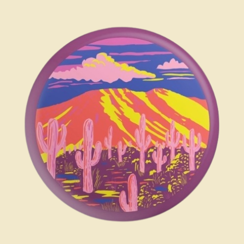Saguaro Flare Button: Arizona, Saguaro National Park