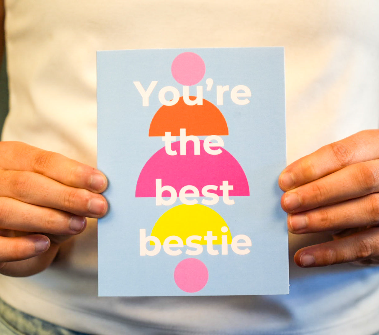 Your the best bestie card