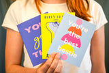 Your the best bestie card
