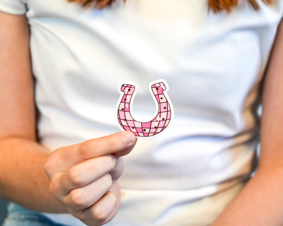Disco Horseshoe Sticker
