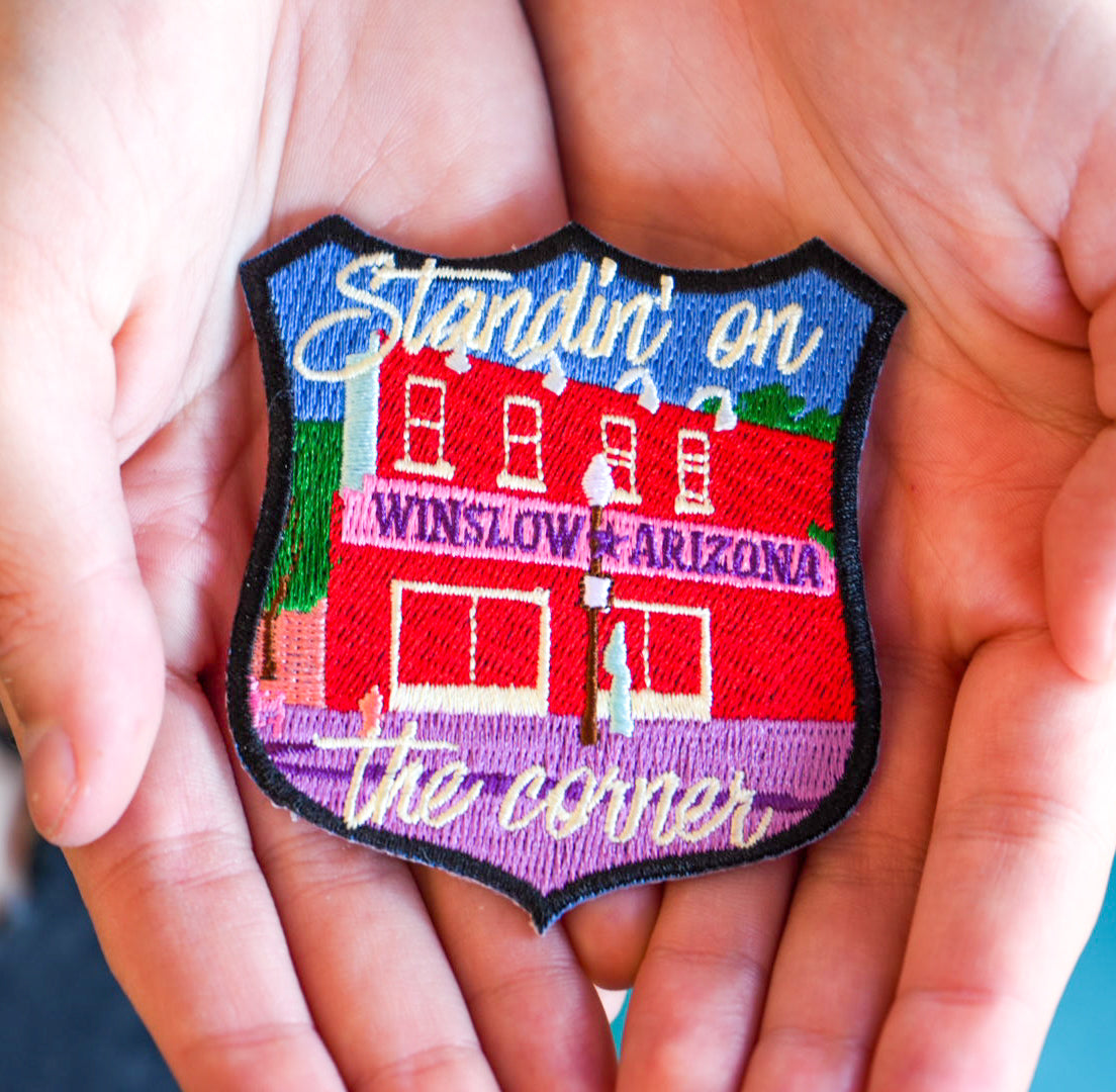 Standin' on the corner in Winslow Arizona patch