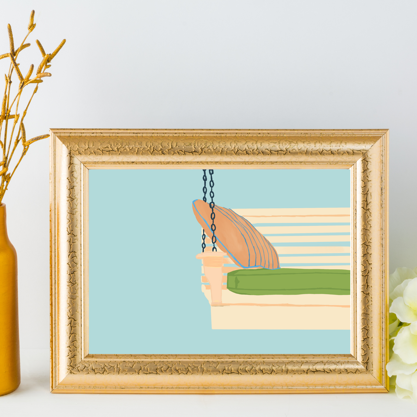 The Porch Swing Art Print: Where Memories Were Made and Stories Were Born