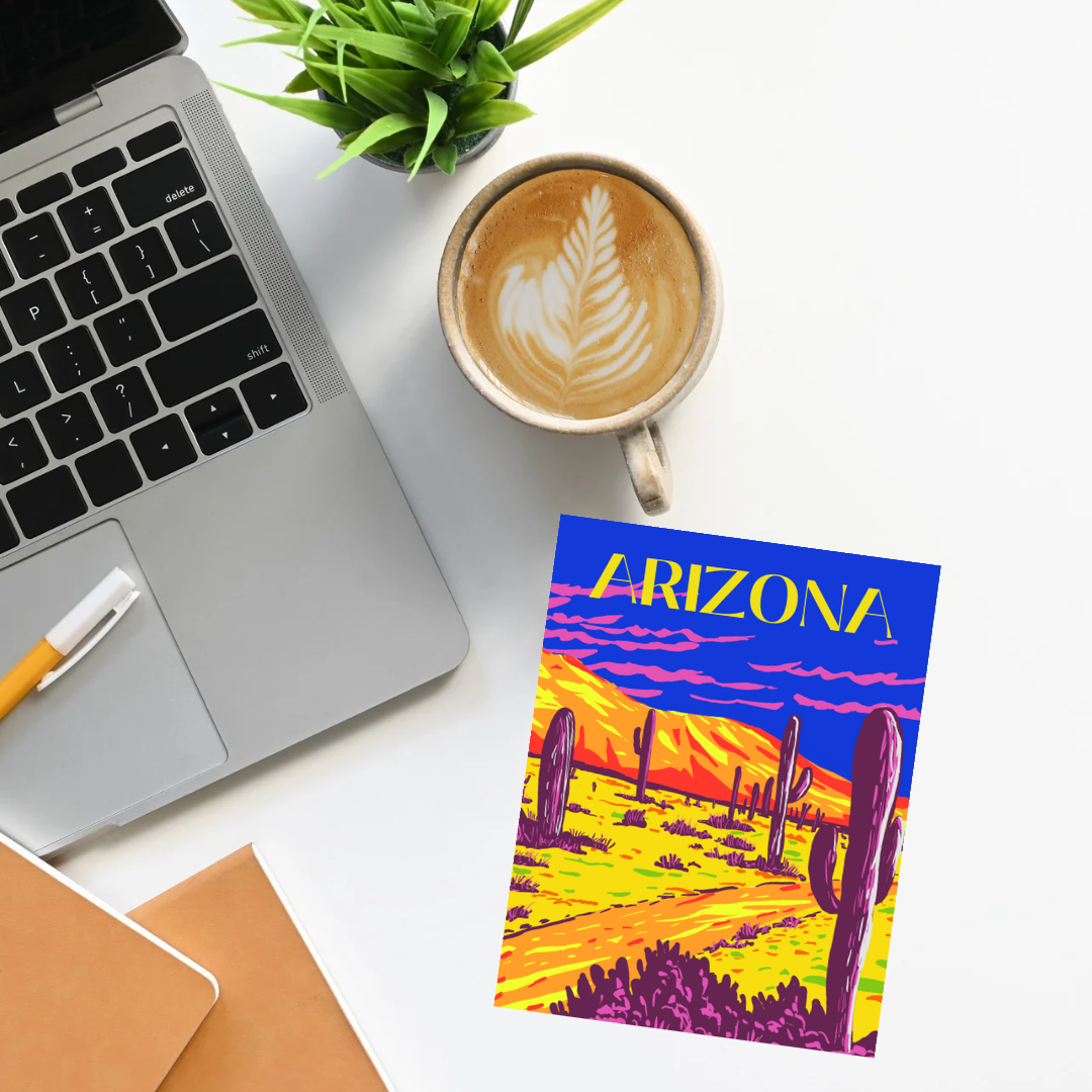 Arizona Path in the Desert Postcard