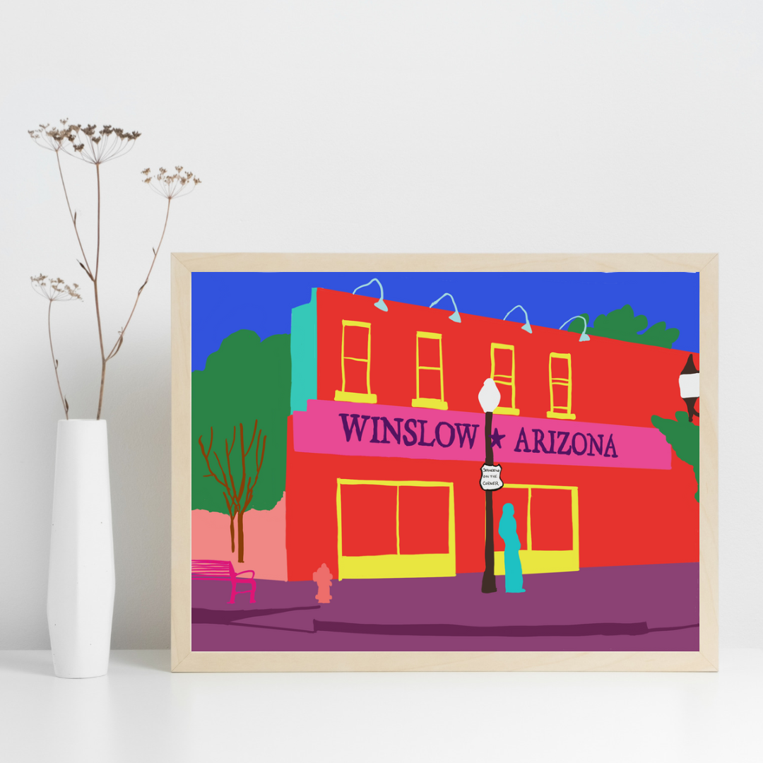Standin’ on a Corner Winslow Arizona Art Print + Canvas