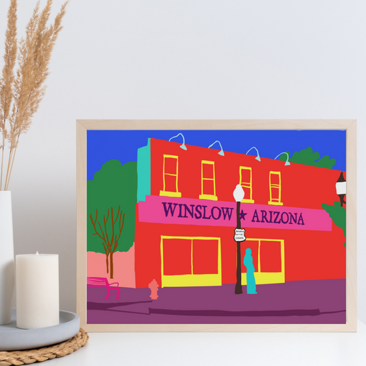 Standin’ on a Corner Winslow Arizona Art Print + Canvas