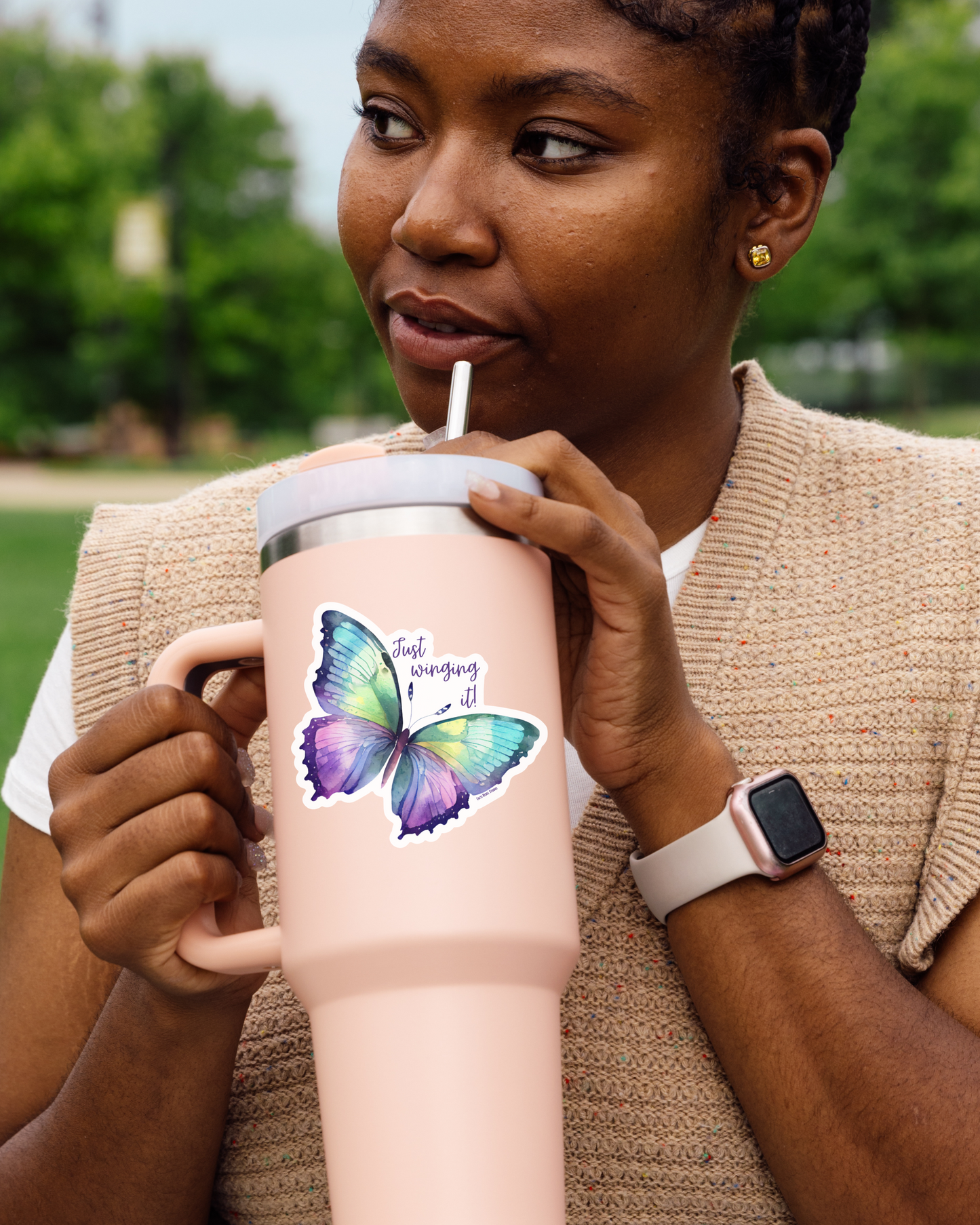 Just Winging It Sticker