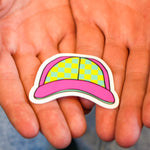 Pink Trucker Hat Sticker