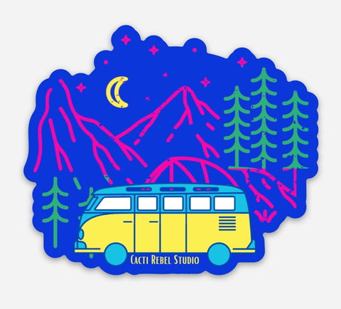Camping Under the Stars Sticker