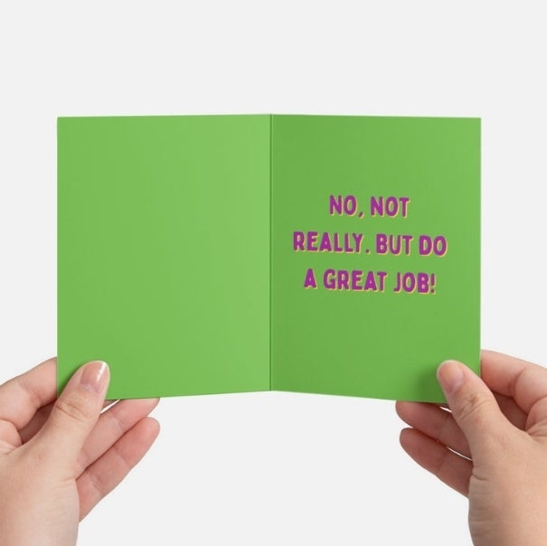 Break A Leg Greeting Card: Actor, Dancer, Musician Encouragement Card