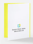 Missing your smiling face greeting card