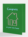 Congrats on your new home greeting card