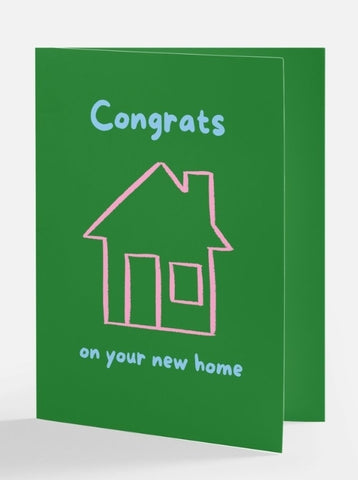 Congrats on your new home greeting card