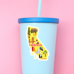 California Iconic Things Sticker