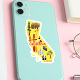 California Iconic Things Sticker