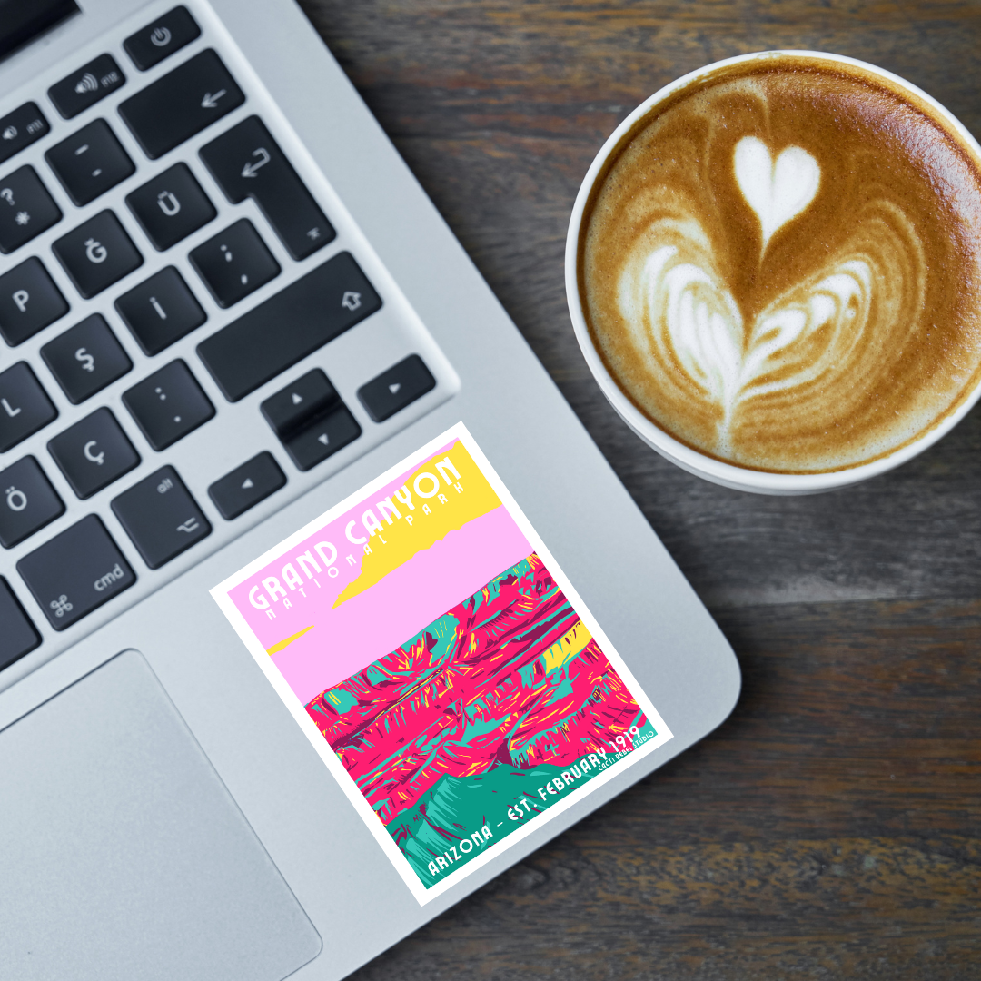 Grand Canyon Whimsical Sticker